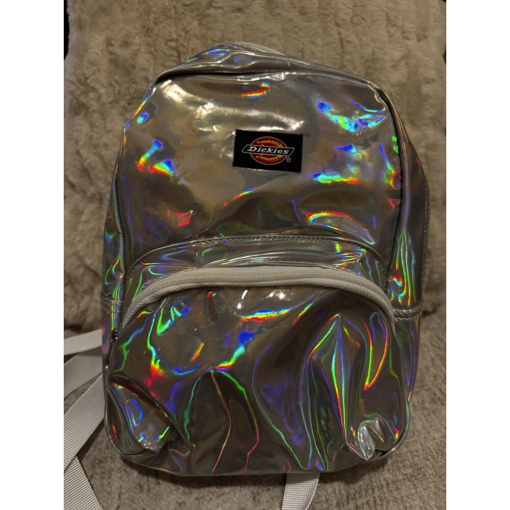Dickies | Silver Iridescent Holographic Mini Festival Backpack